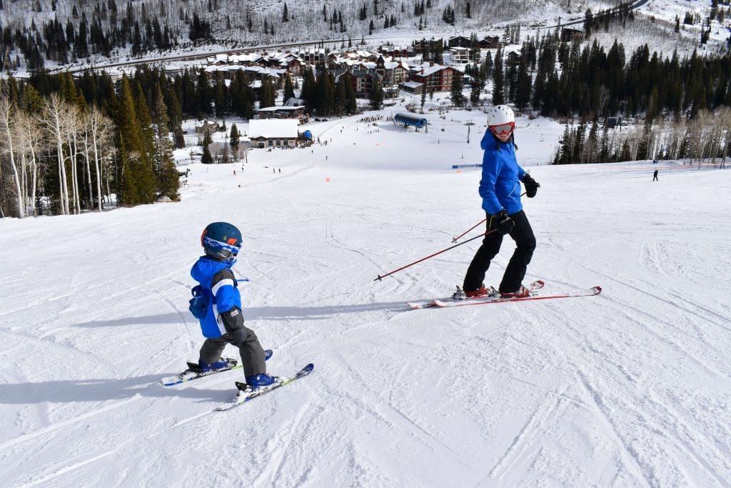 utah family skiing with kids utah