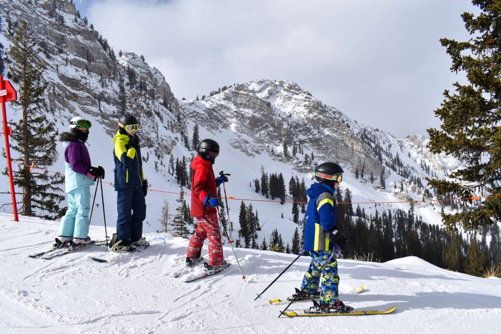 utah family skiing with kids utah