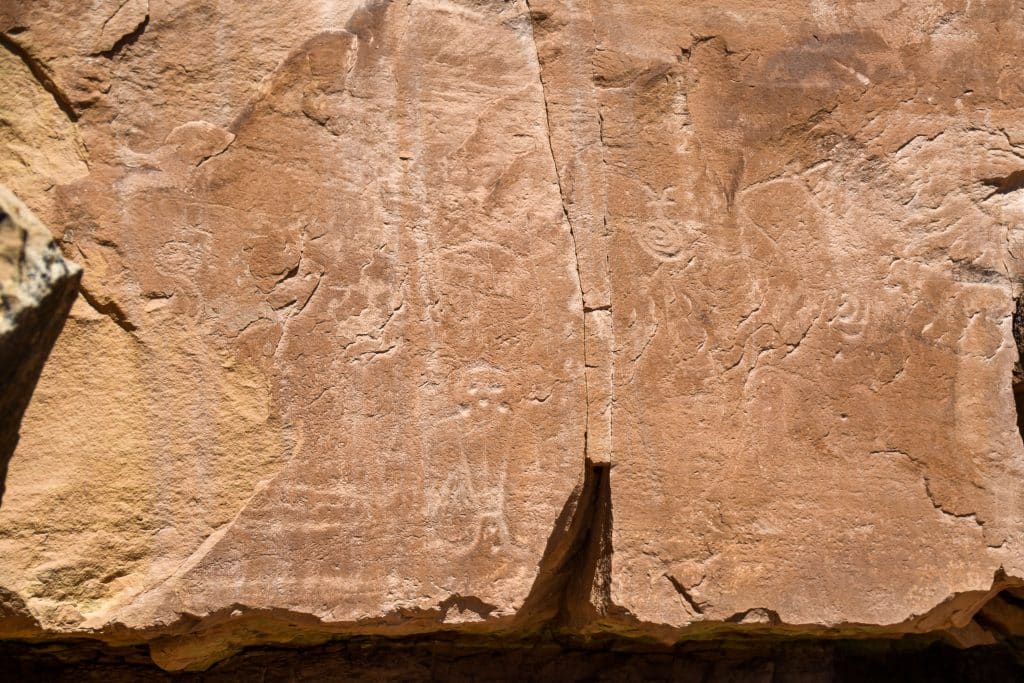 Petroglyphs in utah