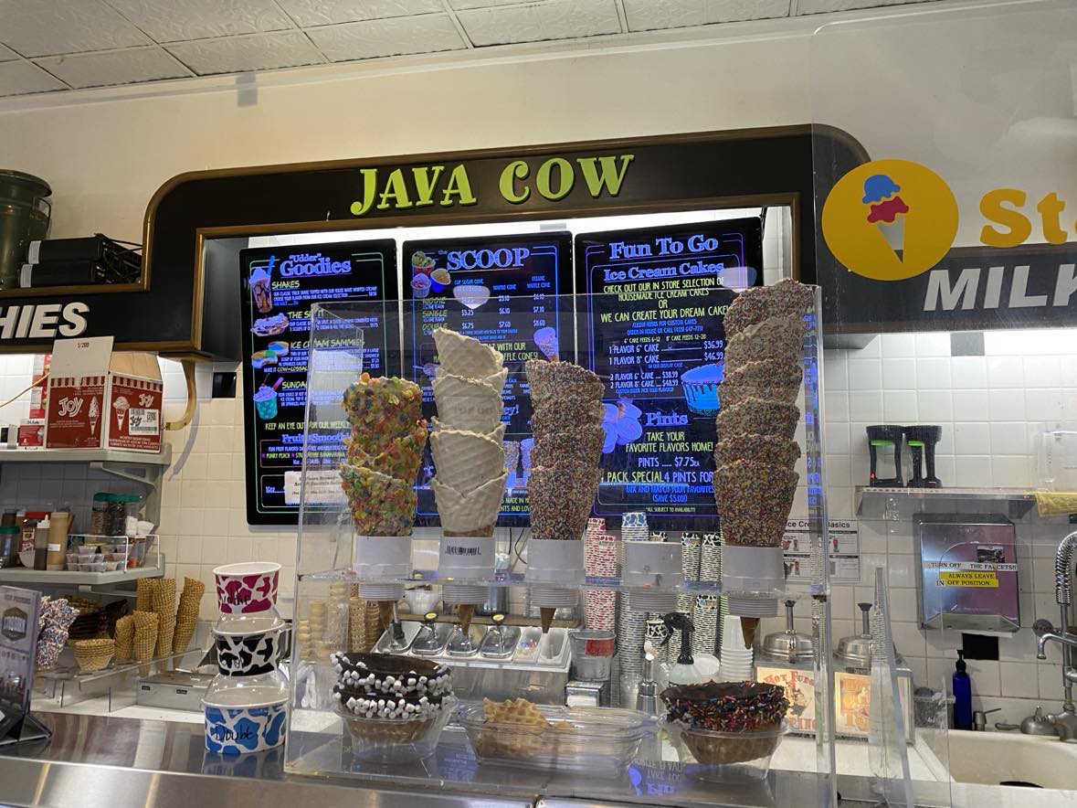 java cow park city ice cream