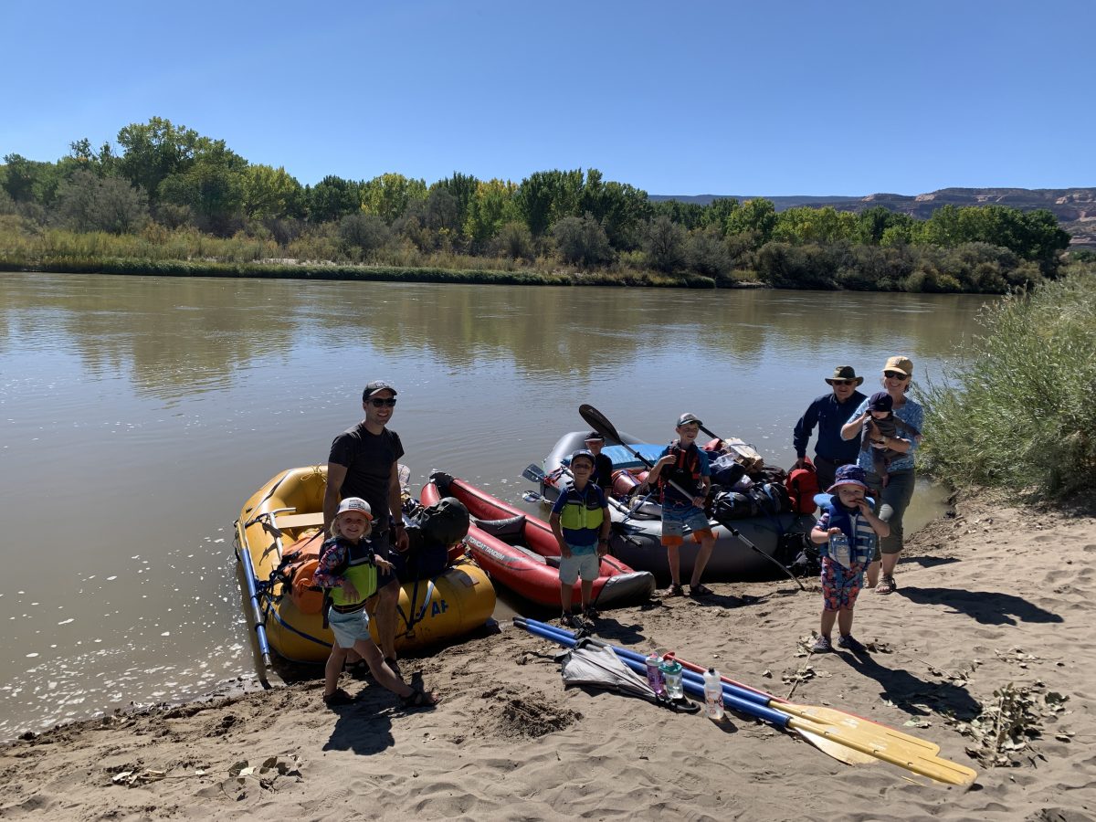 Ruby Horsethief float on Colorado River