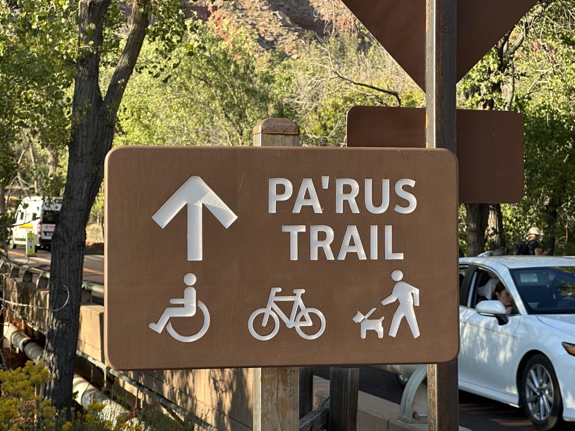 biking zion national park pa'rus trail